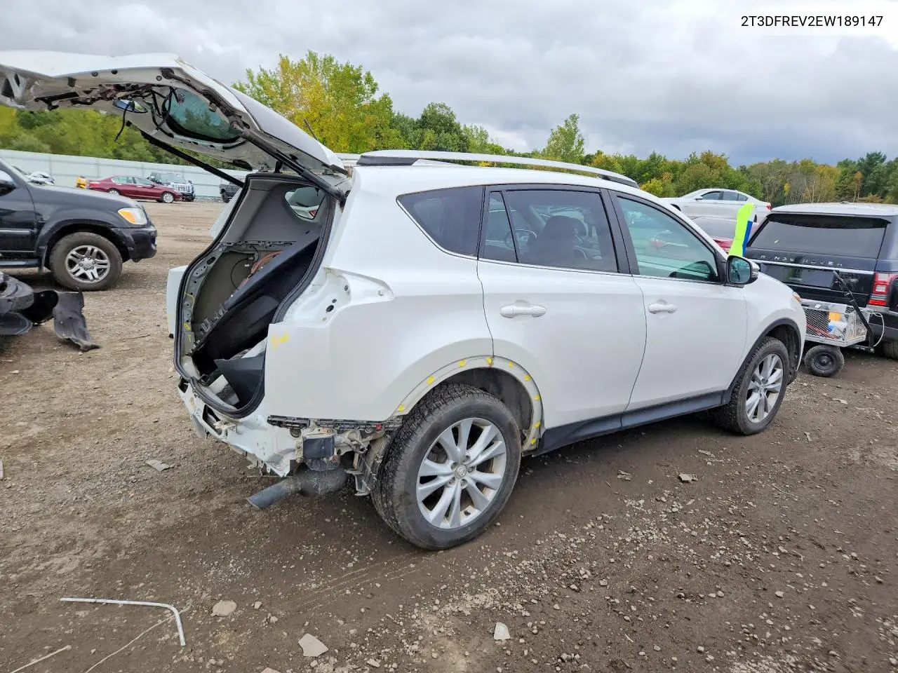 2014 TOYOTA RAV 4 VIN 2T3DFREV2EW189147 — фото 3