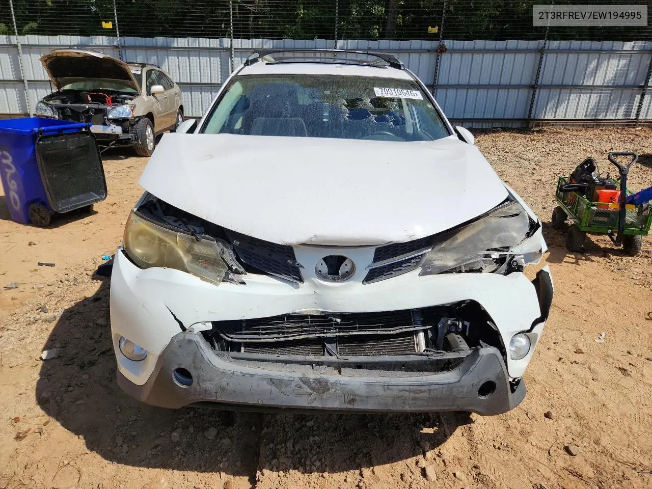 2014 TOYOTA RAV 4 VIN 2T3RFREV7EW194995 — фото 5