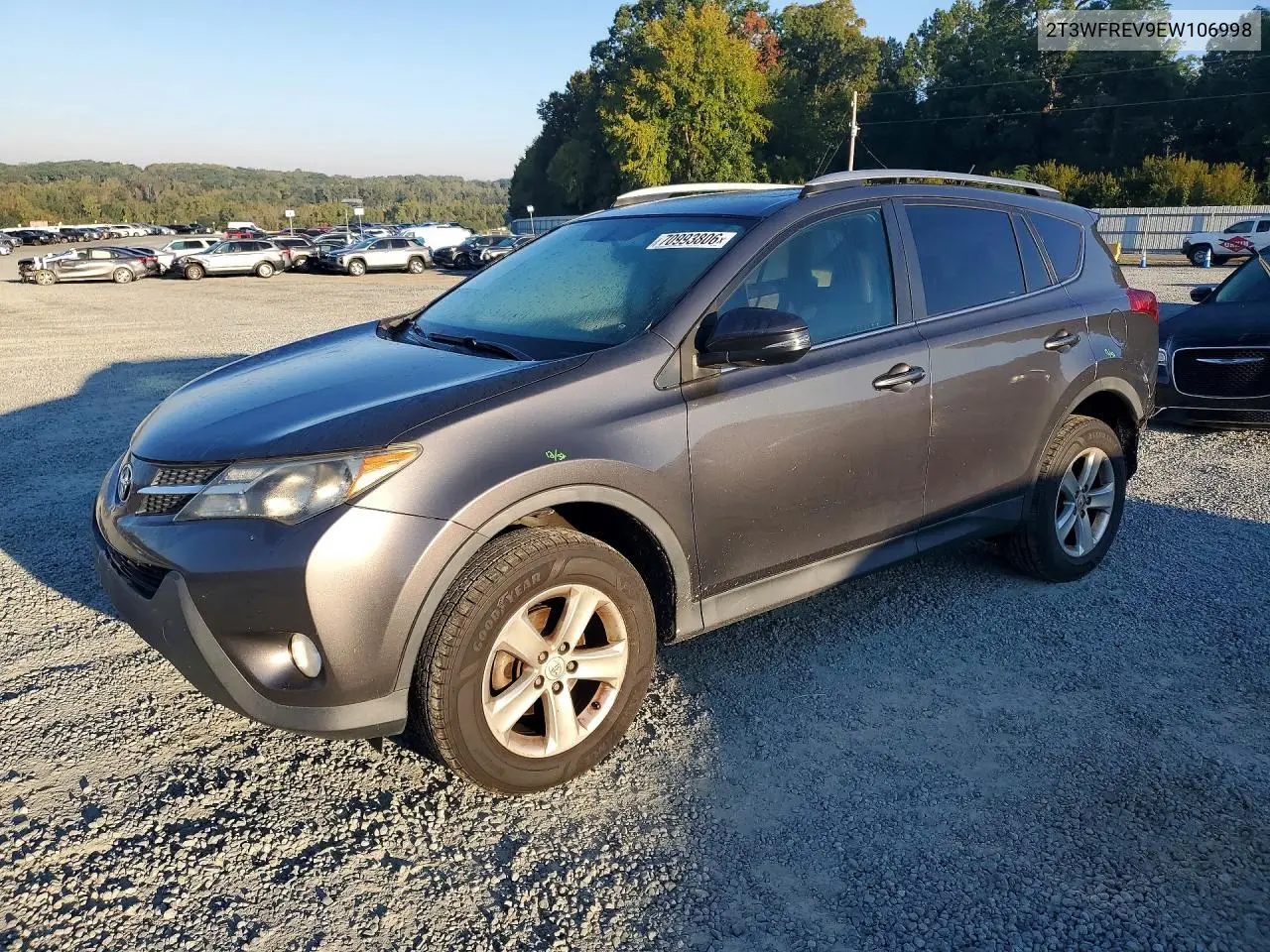 TOYOTA RAV 4 2014, VIN 2T3WFREV9EW106998