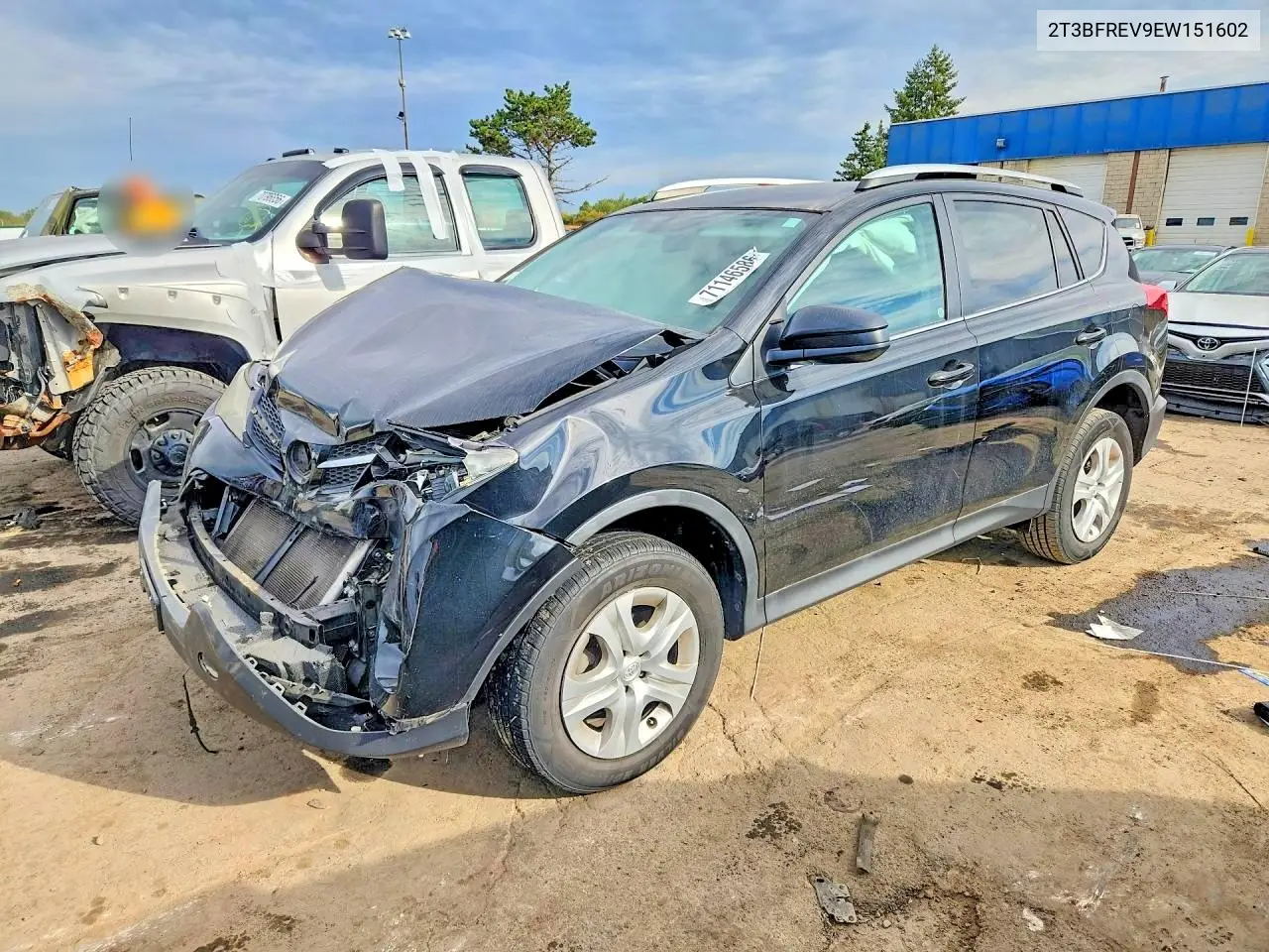 TOYOTA RAV 4 2014, VIN 2T3BFREV9EW151602