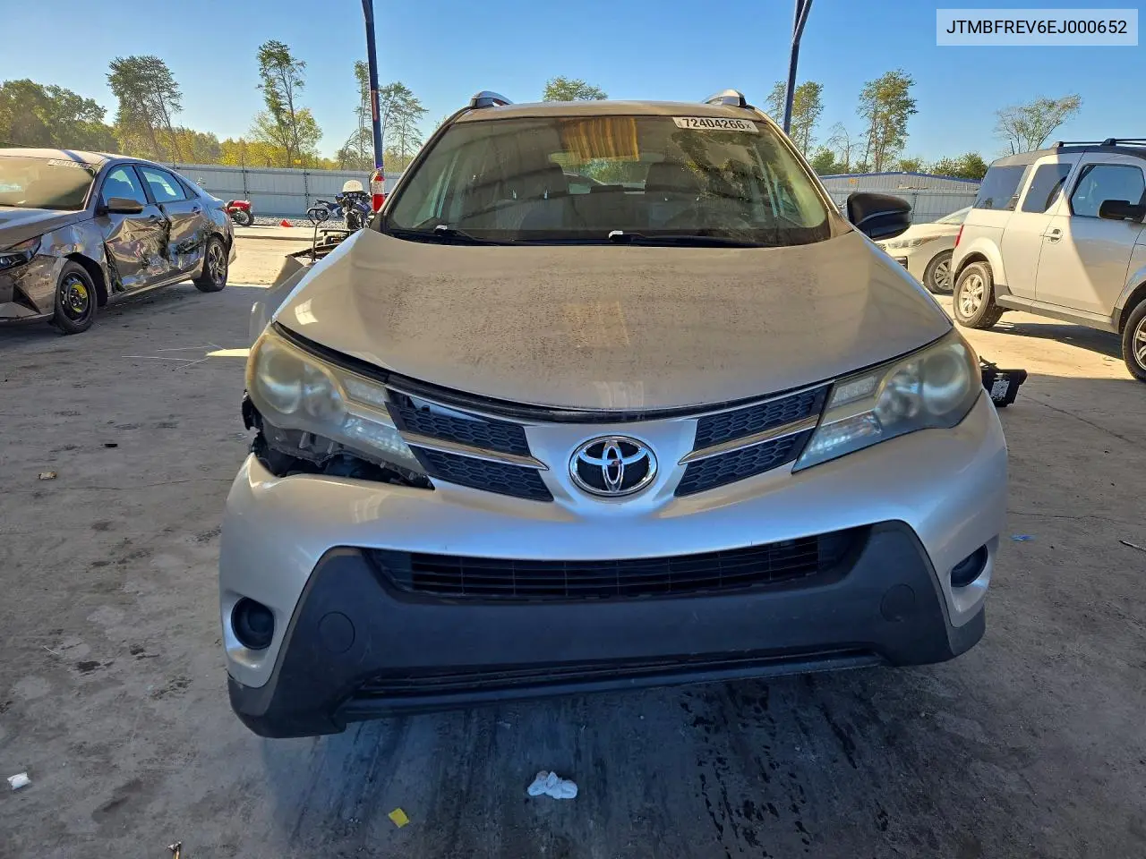 2014 TOYOTA RAV 4 VIN JTMBFREV6EJ000652 — фото 5
