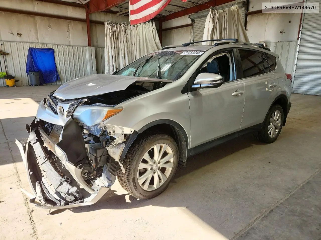 TOYOTA RAV 4 2014, VIN 2T3DFREV4EW149670