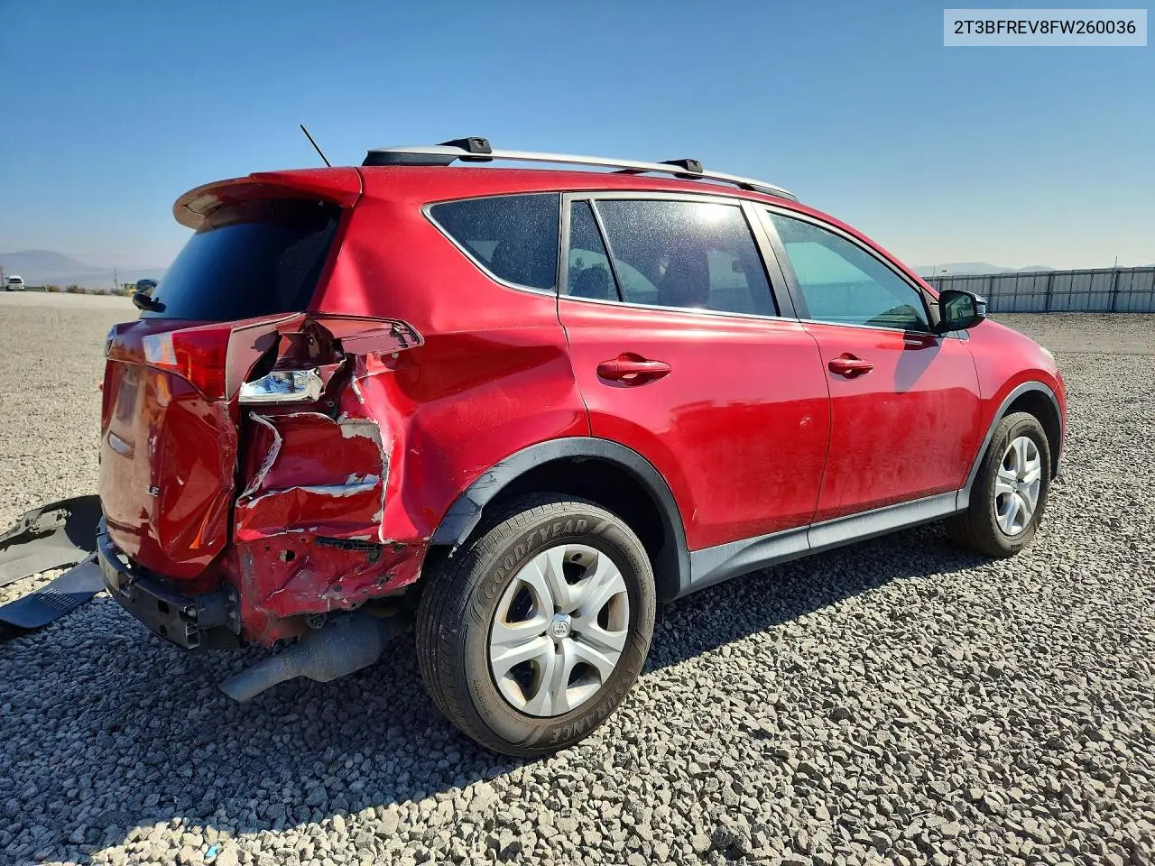 2015 TOYOTA RAV 4 VIN 2T3BFREV8FW260036 — фото 3