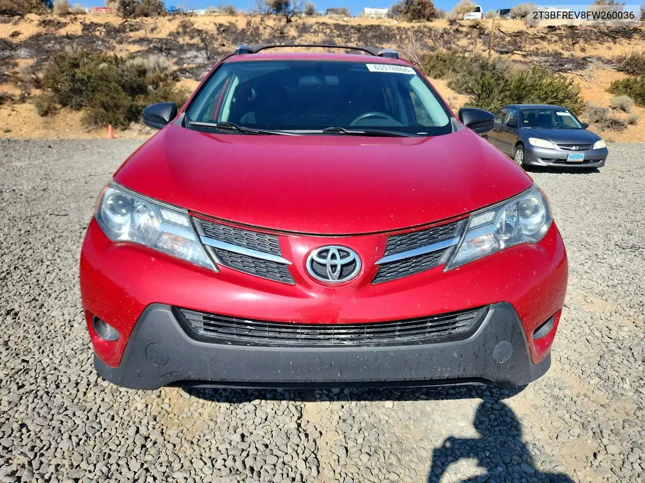 2015 TOYOTA RAV 4 VIN 2T3BFREV8FW260036 — фото 5