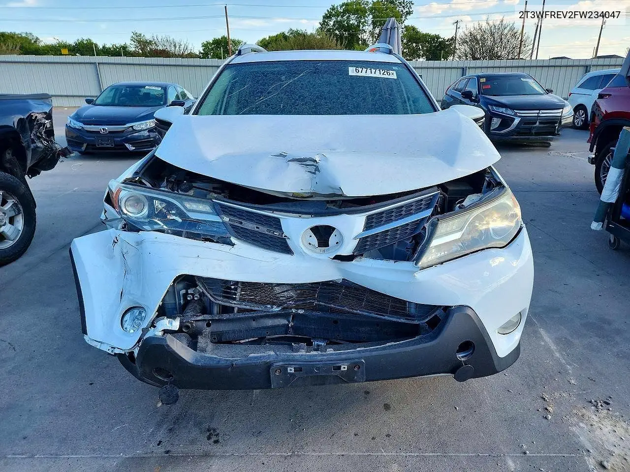 2015 TOYOTA RAV 4 VIN 2T3WFREV2FW234047 — фото 5