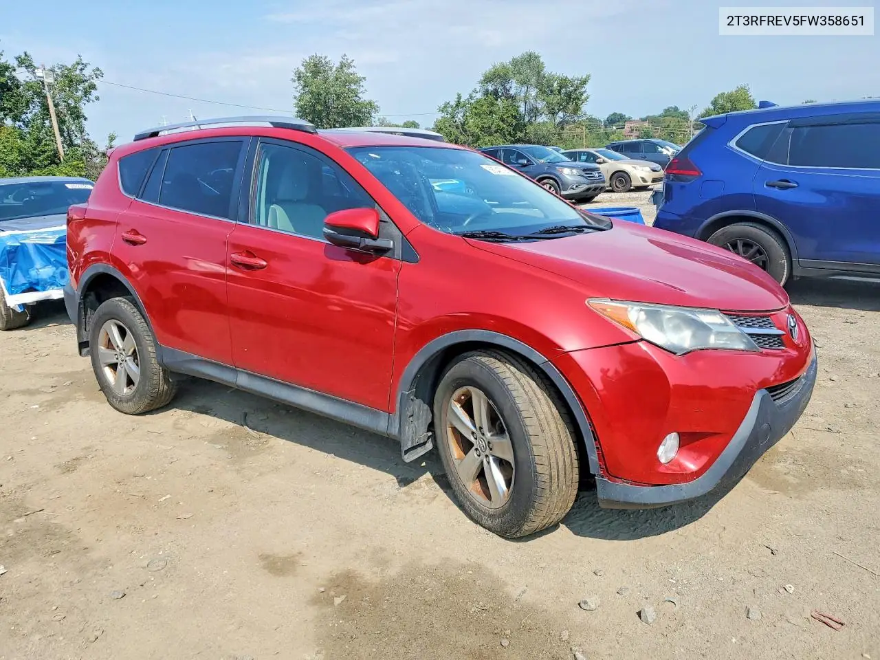 2015 TOYOTA RAV 4 VIN 2T3RFREV5FW358651 — фото 4