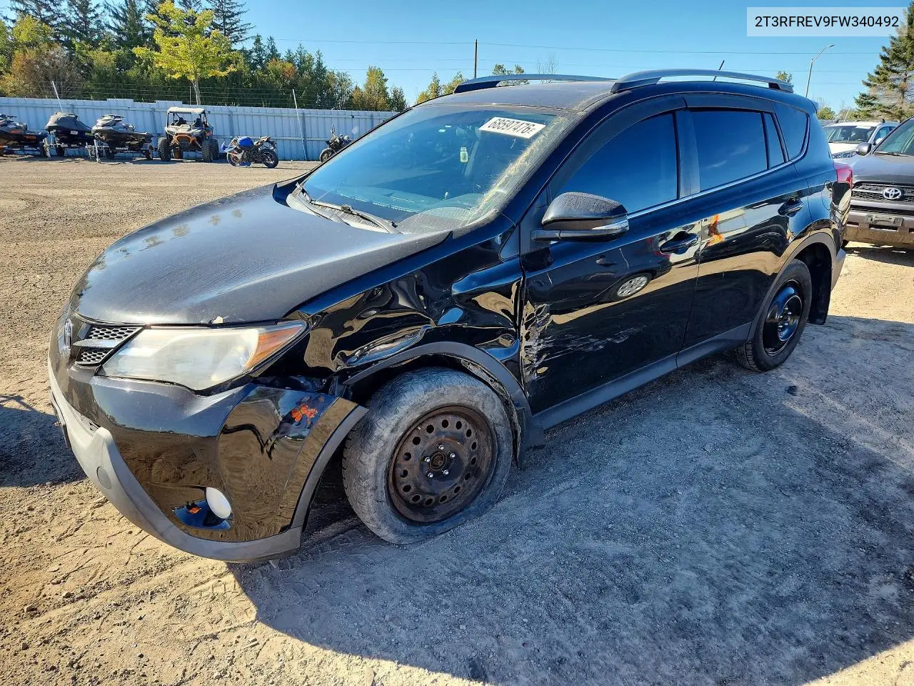 TOYOTA RAV 4 2015, VIN 2T3RFREV9FW340492
