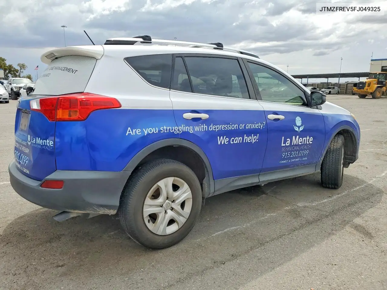 2015 TOYOTA RAV 4 VIN JTMZFREV5FJ049325 — фото 3