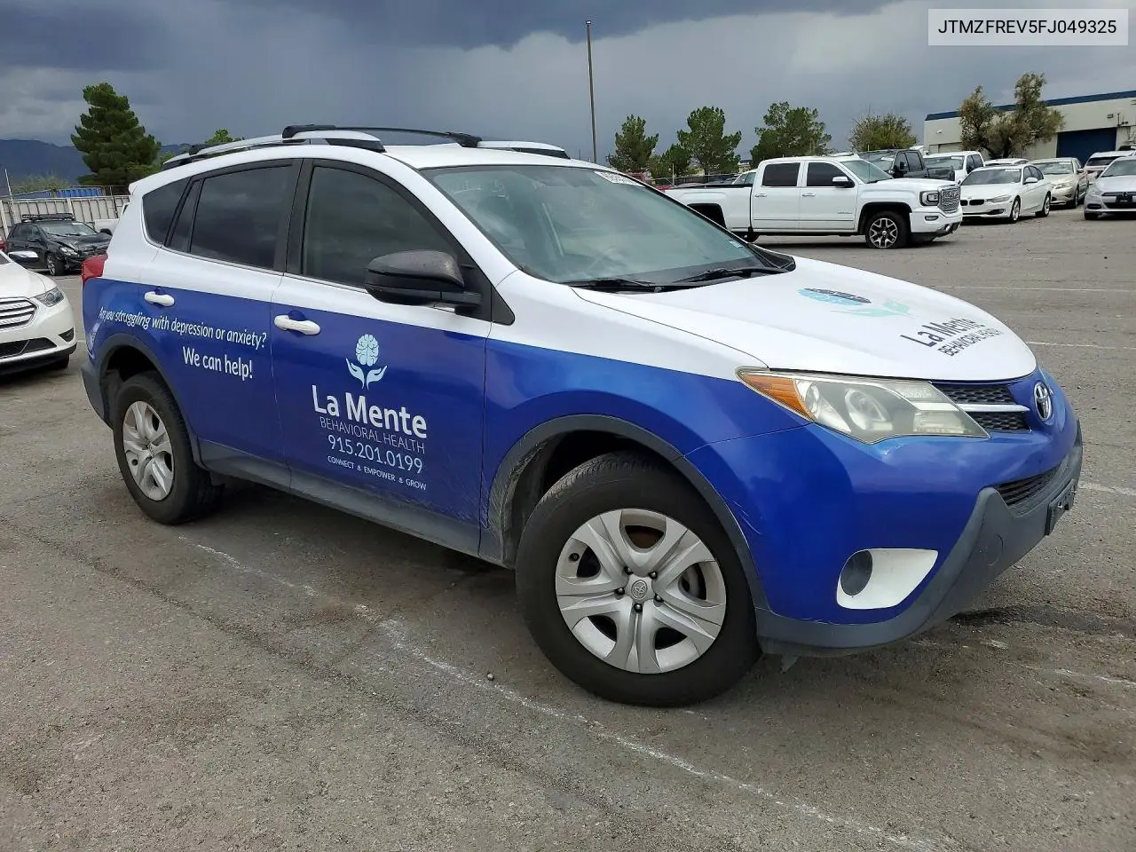 2015 TOYOTA RAV 4 VIN JTMZFREV5FJ049325 — фото 4