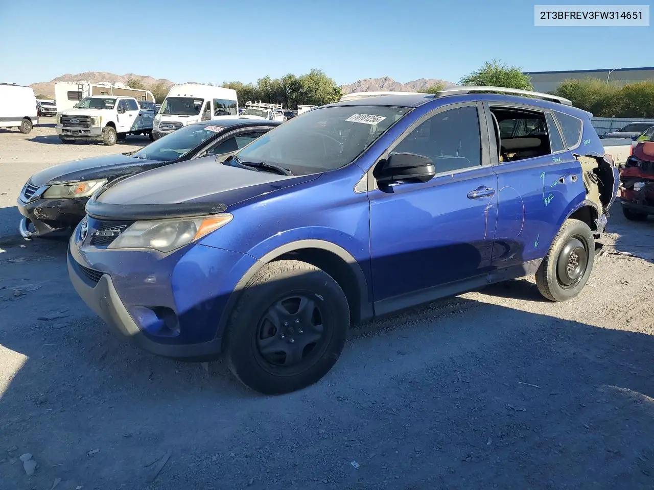 TOYOTA RAV 4 2015, VIN 2T3BFREV3FW314651