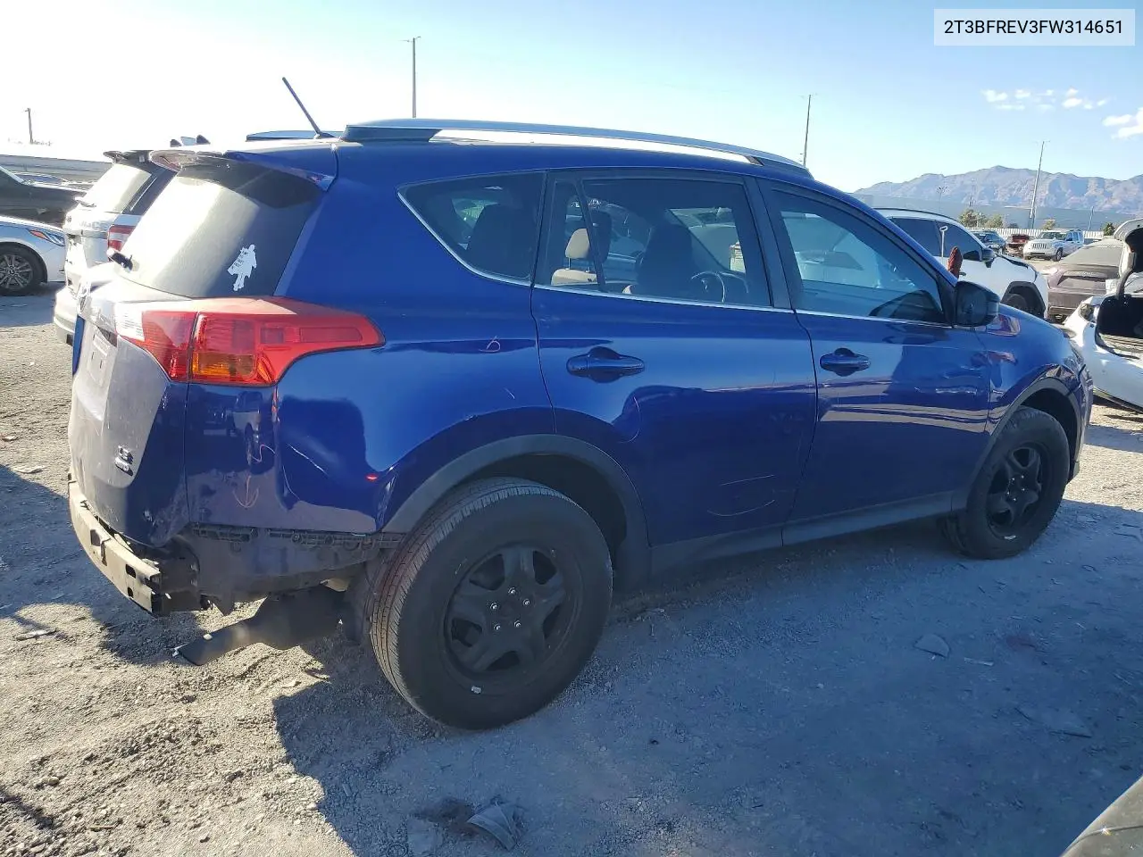 2015 TOYOTA RAV 4 VIN 2T3BFREV3FW314651 — фото 3