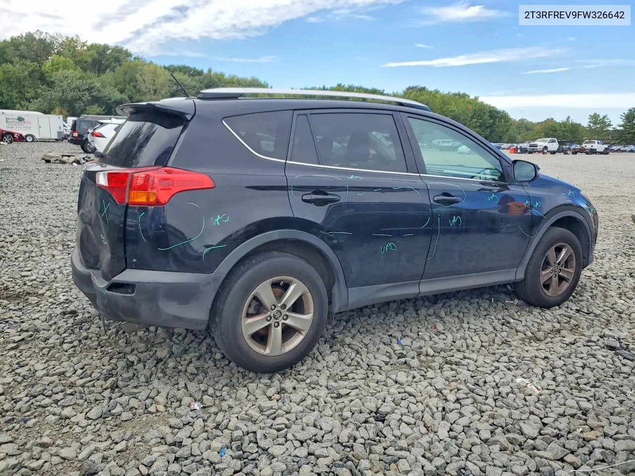 2015 TOYOTA RAV 4 VIN 2T3RFREV9FW326642 — фото 3