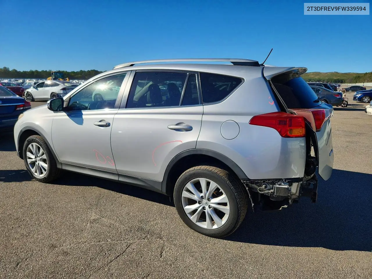 2015 TOYOTA RAV 4 VIN 2T3DFREV9FW339594 — фото 2