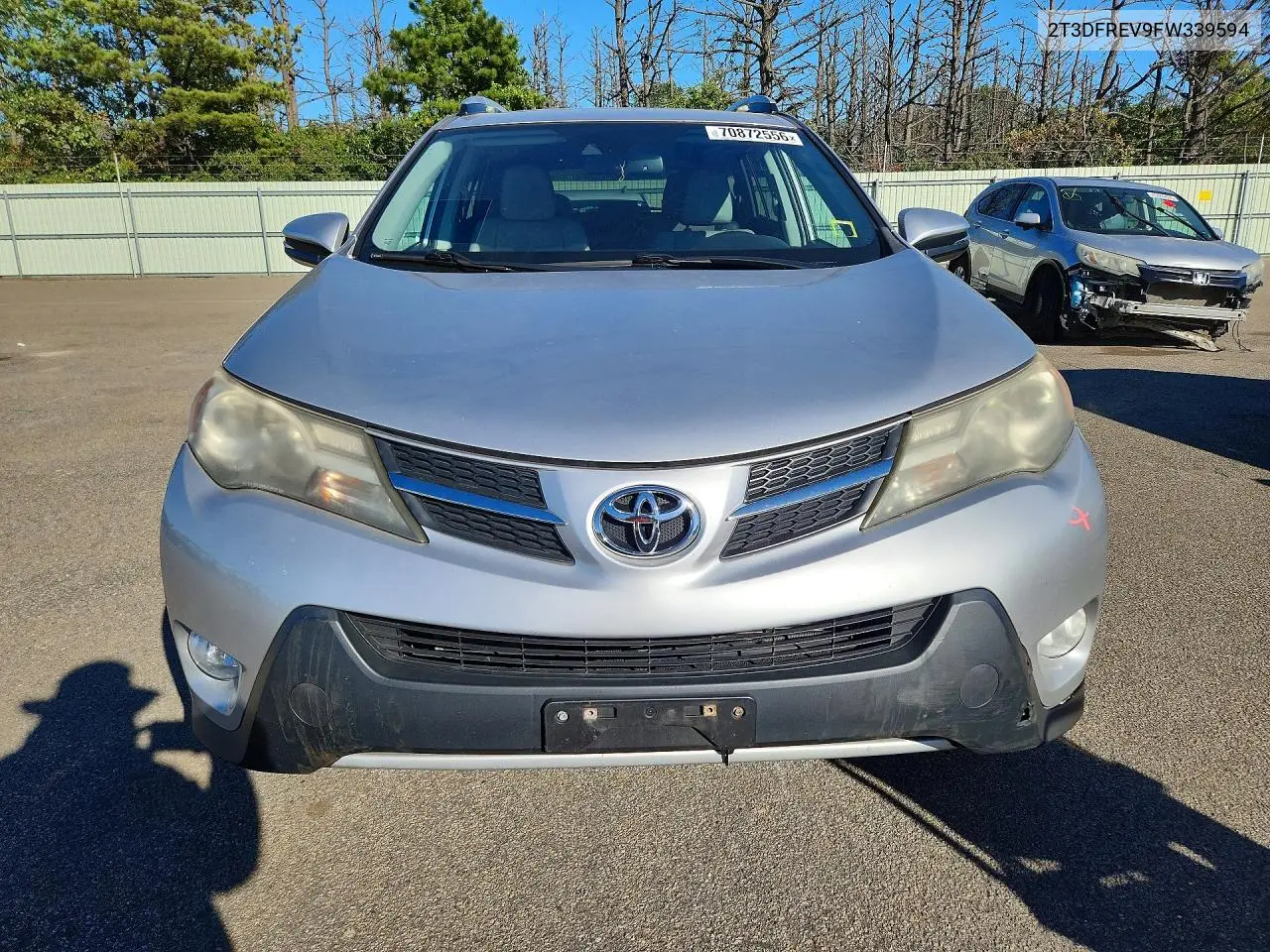 2015 TOYOTA RAV 4 VIN 2T3DFREV9FW339594 — фото 5