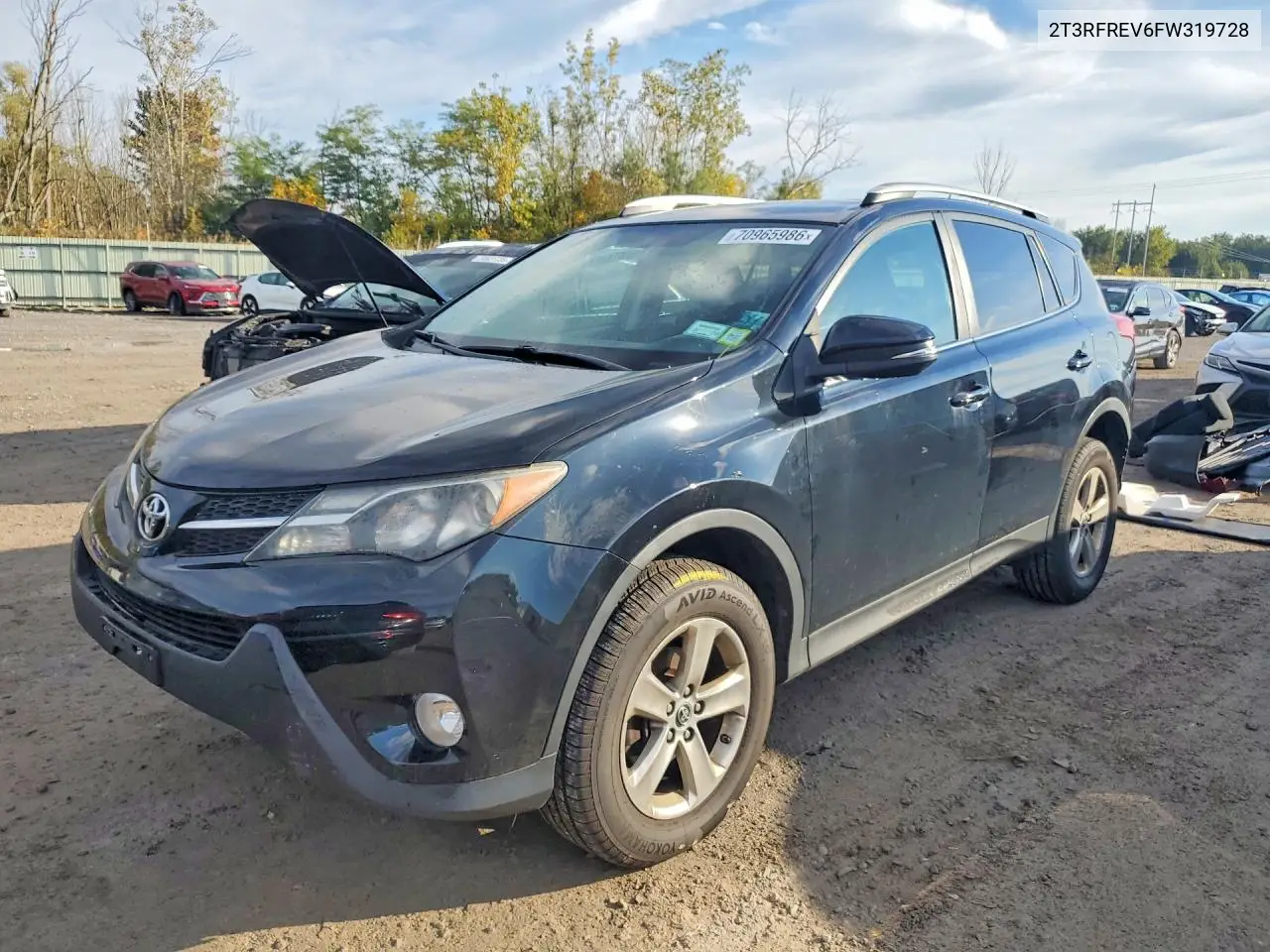 TOYOTA RAV 4 2015, VIN 2T3RFREV6FW319728