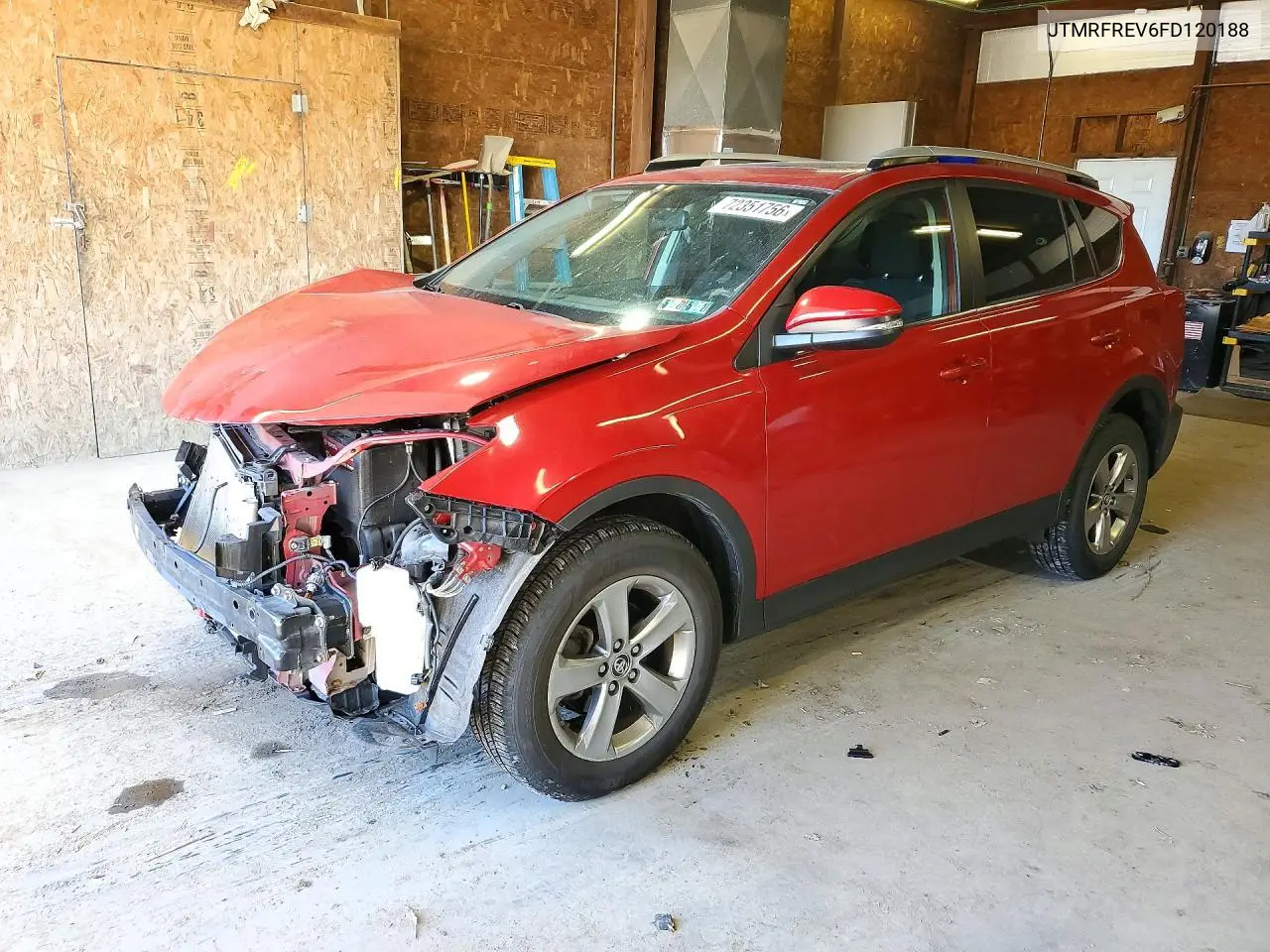 TOYOTA RAV 4 2015, VIN JTMRFREV6FD120188