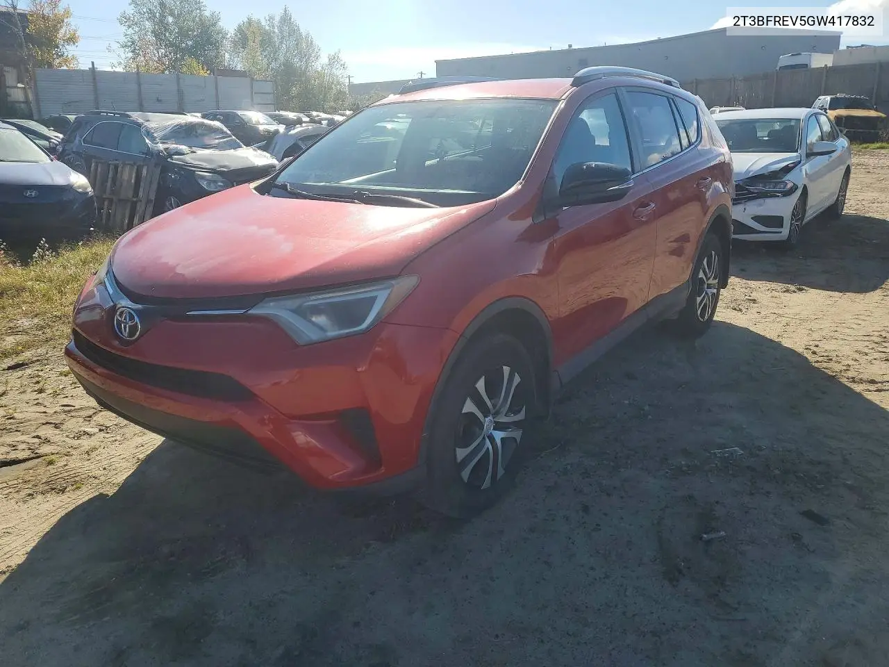 TOYOTA RAV 4 2016, VIN 2T3BFREV5GW417832