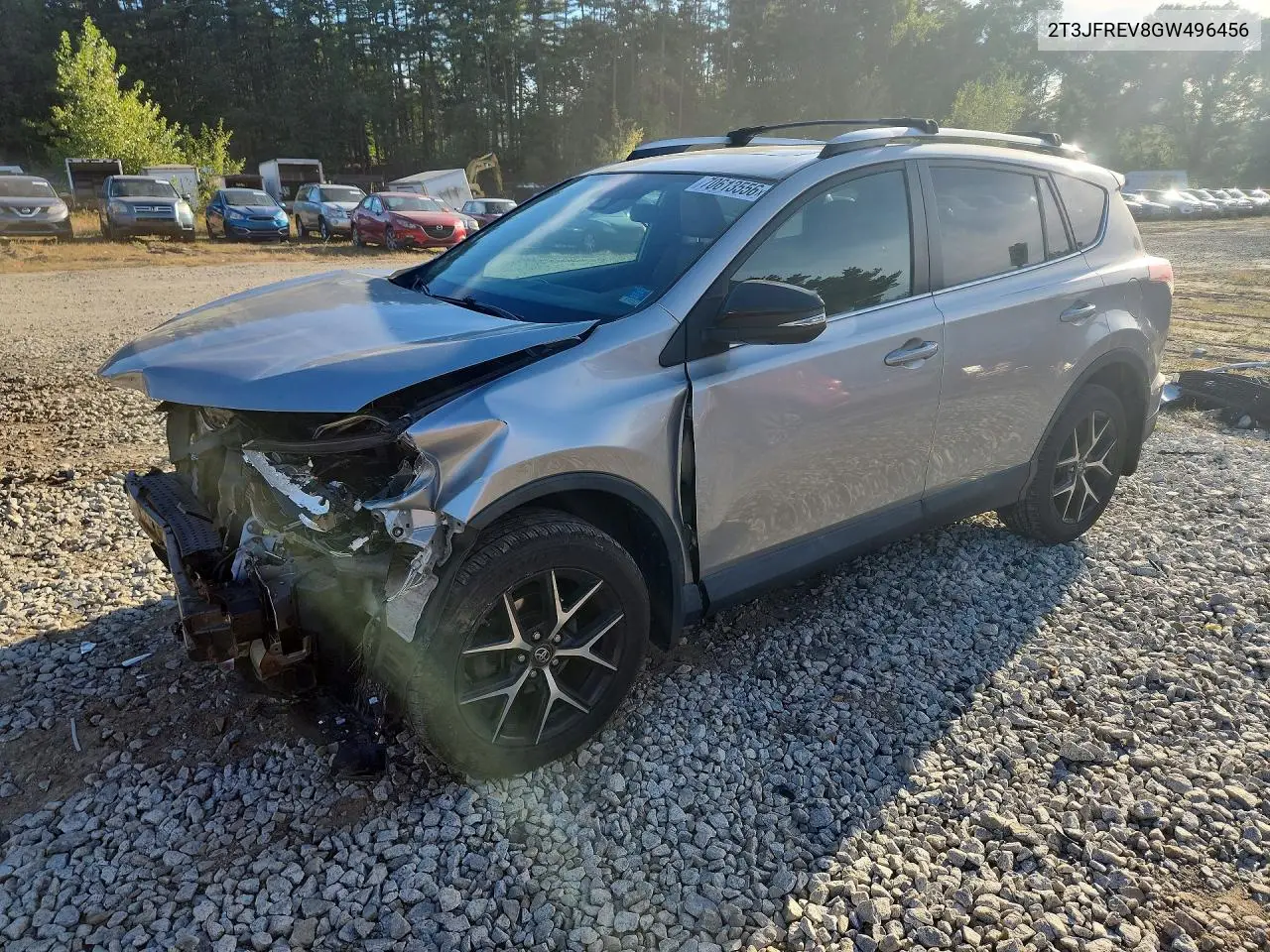 TOYOTA RAV 4 2016, VIN 2T3JFREV8GW496456