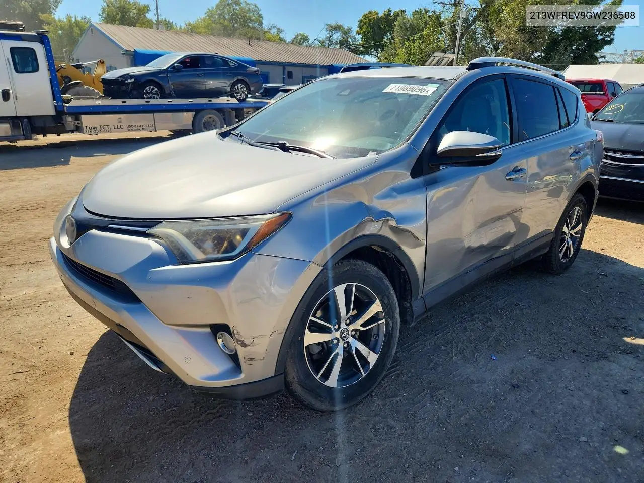 TOYOTA RAV 4 2016, VIN 2T3WFREV9GW236508
