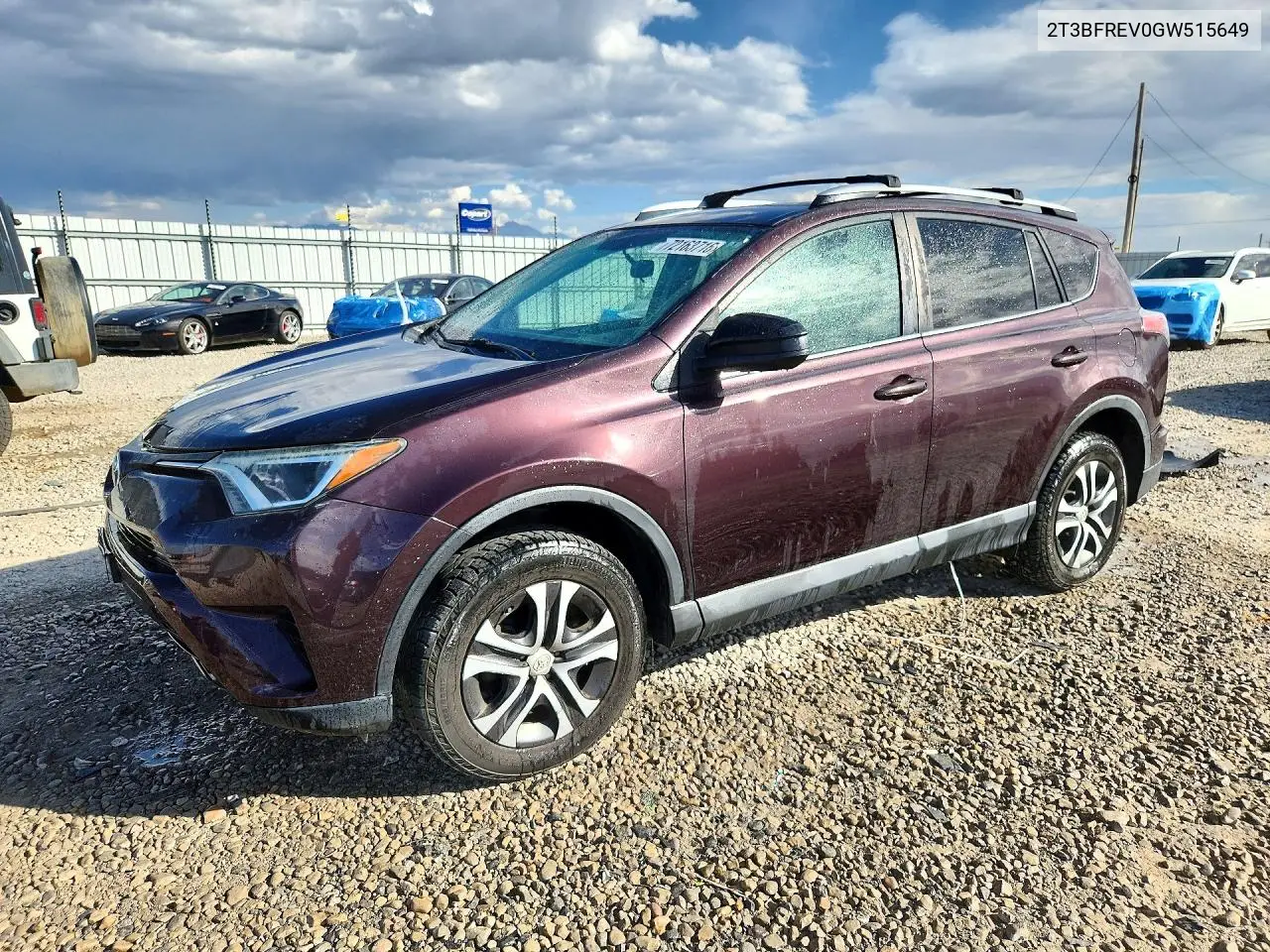 TOYOTA RAV 4 2016, VIN 2T3BFREV0GW515649