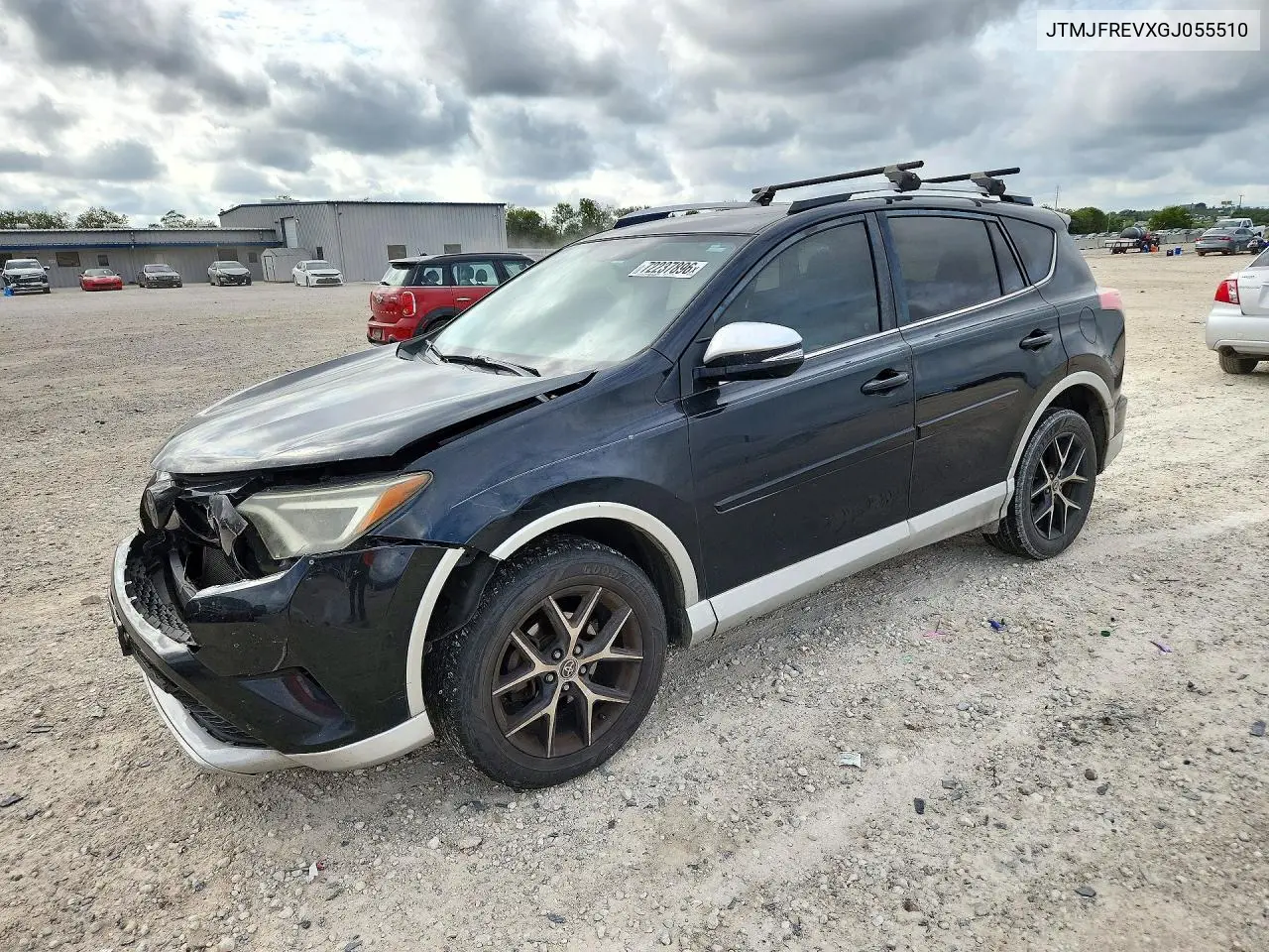 TOYOTA RAV 4 2016, VIN JTMJFREVXGJ055510
