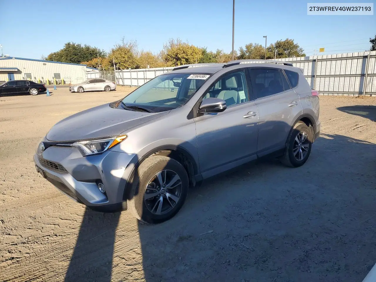 TOYOTA RAV 4 2016, VIN 2T3WFREV4GW237193