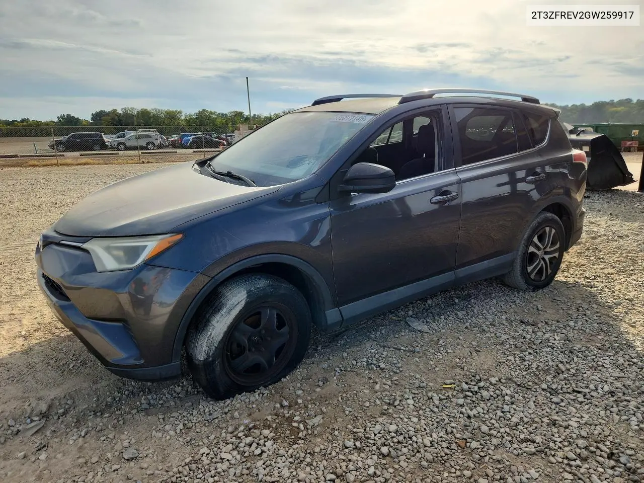 TOYOTA RAV 4 2016, VIN 2T3ZFREV2GW259917