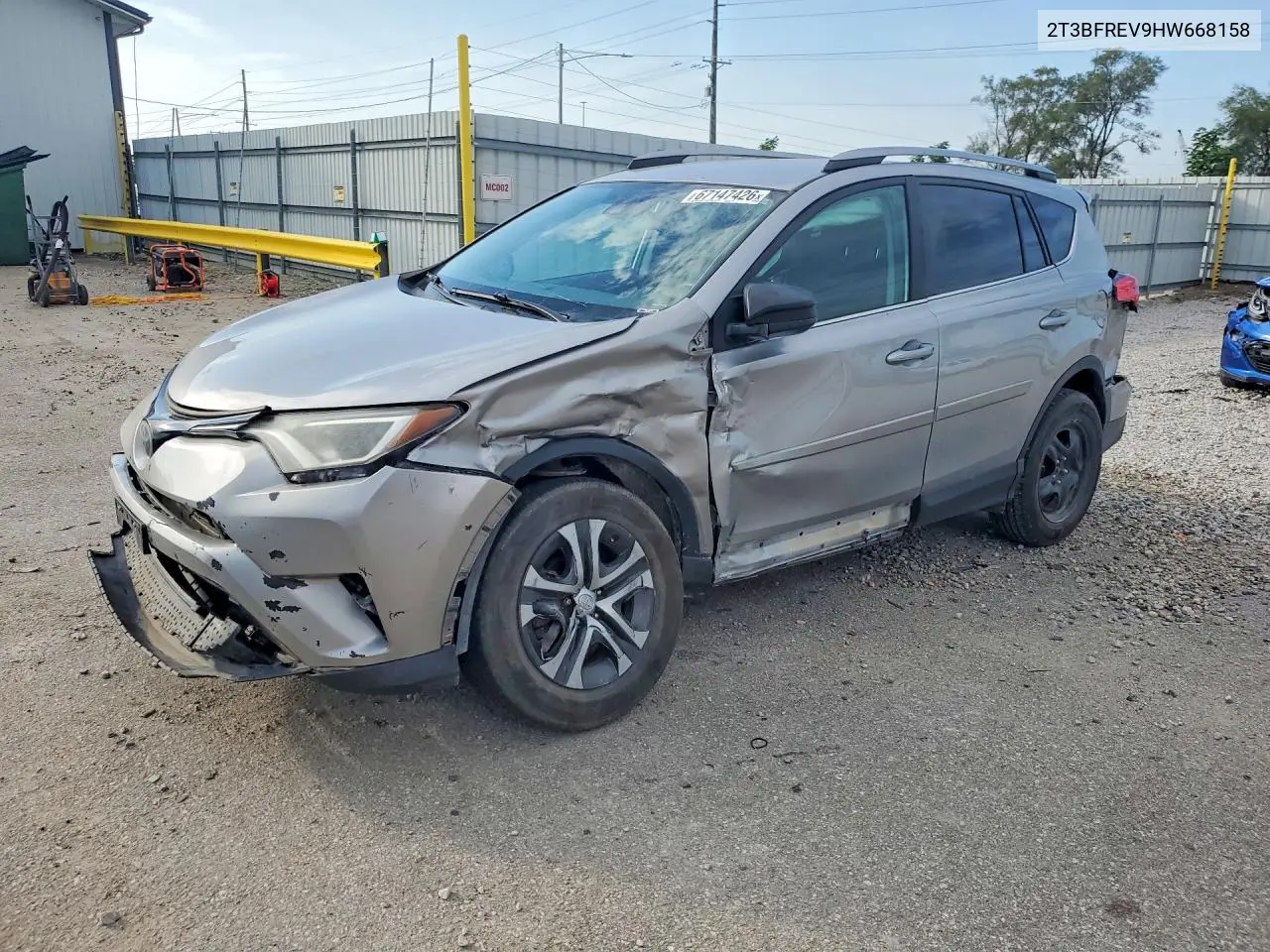 TOYOTA RAV 4 2017, VIN 2T3BFREV9HW668158