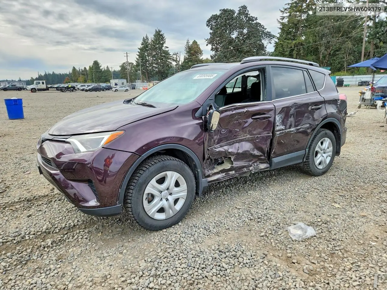 TOYOTA RAV 4 2017, VIN 2T3BFREV5HW609379