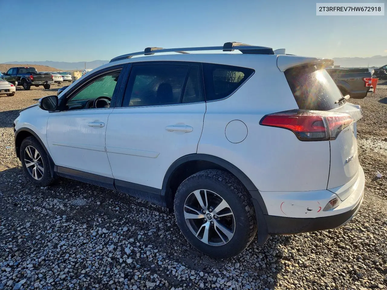2017 TOYOTA RAV 4 VIN 2T3RFREV7HW672918 — фото 2