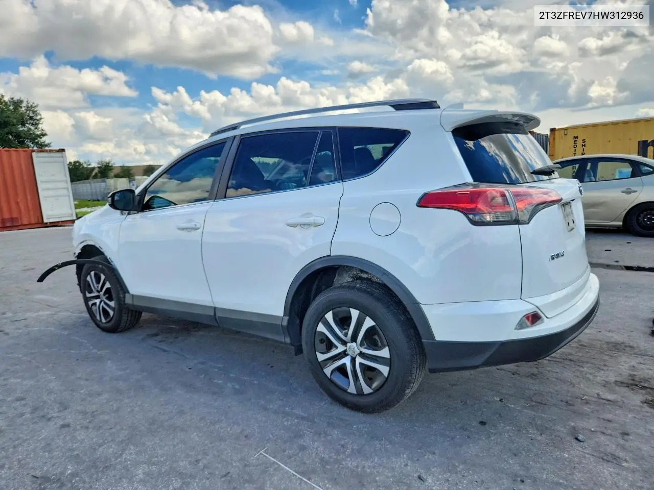 2017 TOYOTA RAV 4 VIN 2T3ZFREV7HW312936 — фото 2
