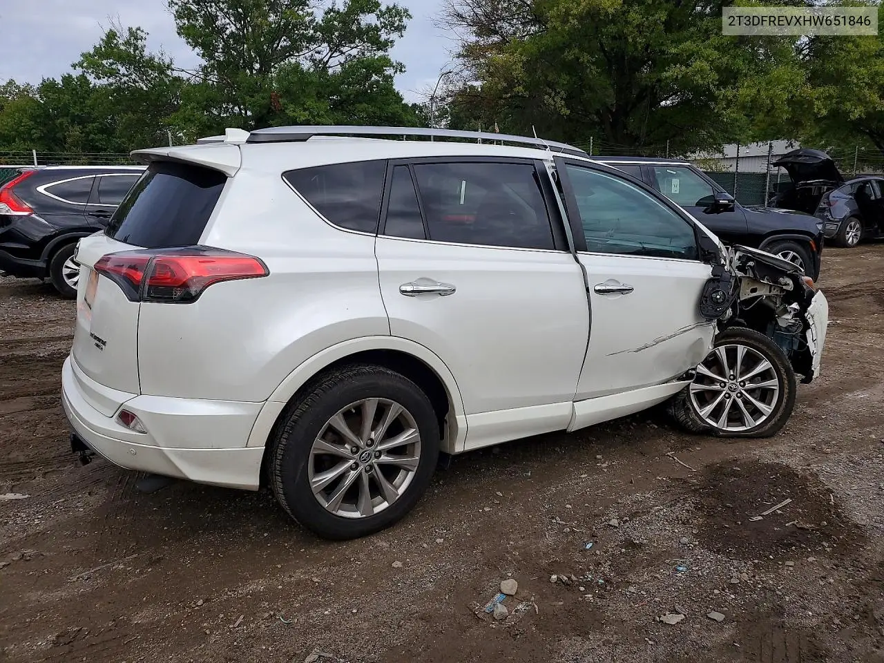 2017 TOYOTA RAV 4 VIN 2T3DFREVXHW651846 — фото 3