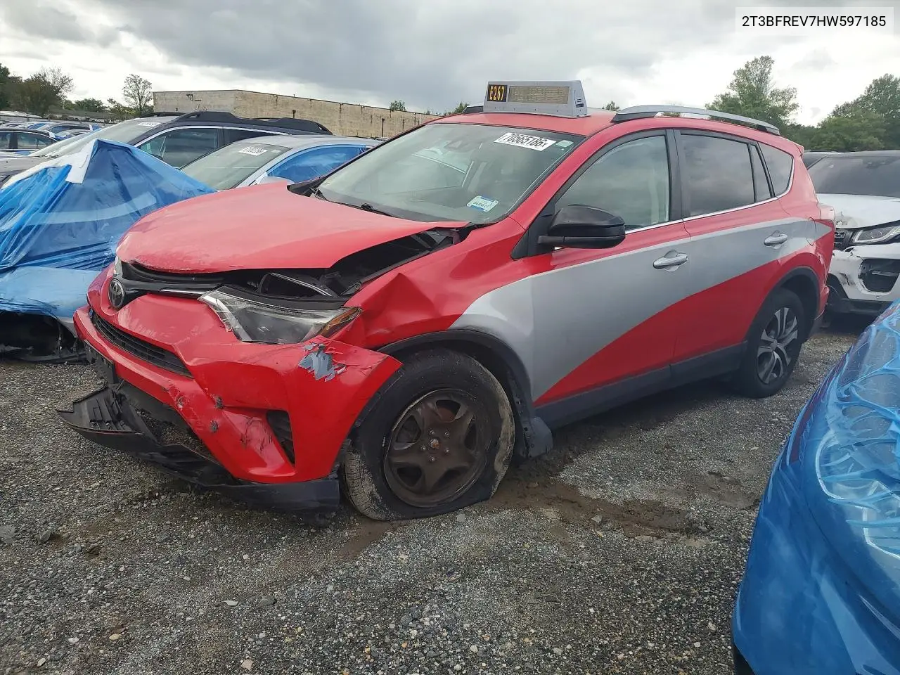 TOYOTA RAV 4 2017, VIN 2T3BFREV7HW597185