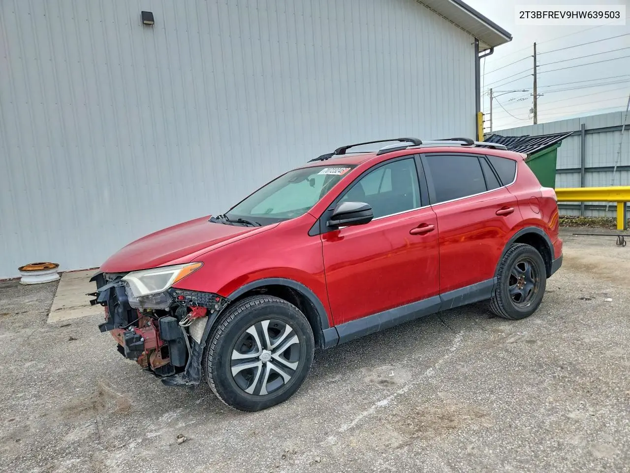 TOYOTA RAV 4 2017, VIN 2T3BFREV9HW639503