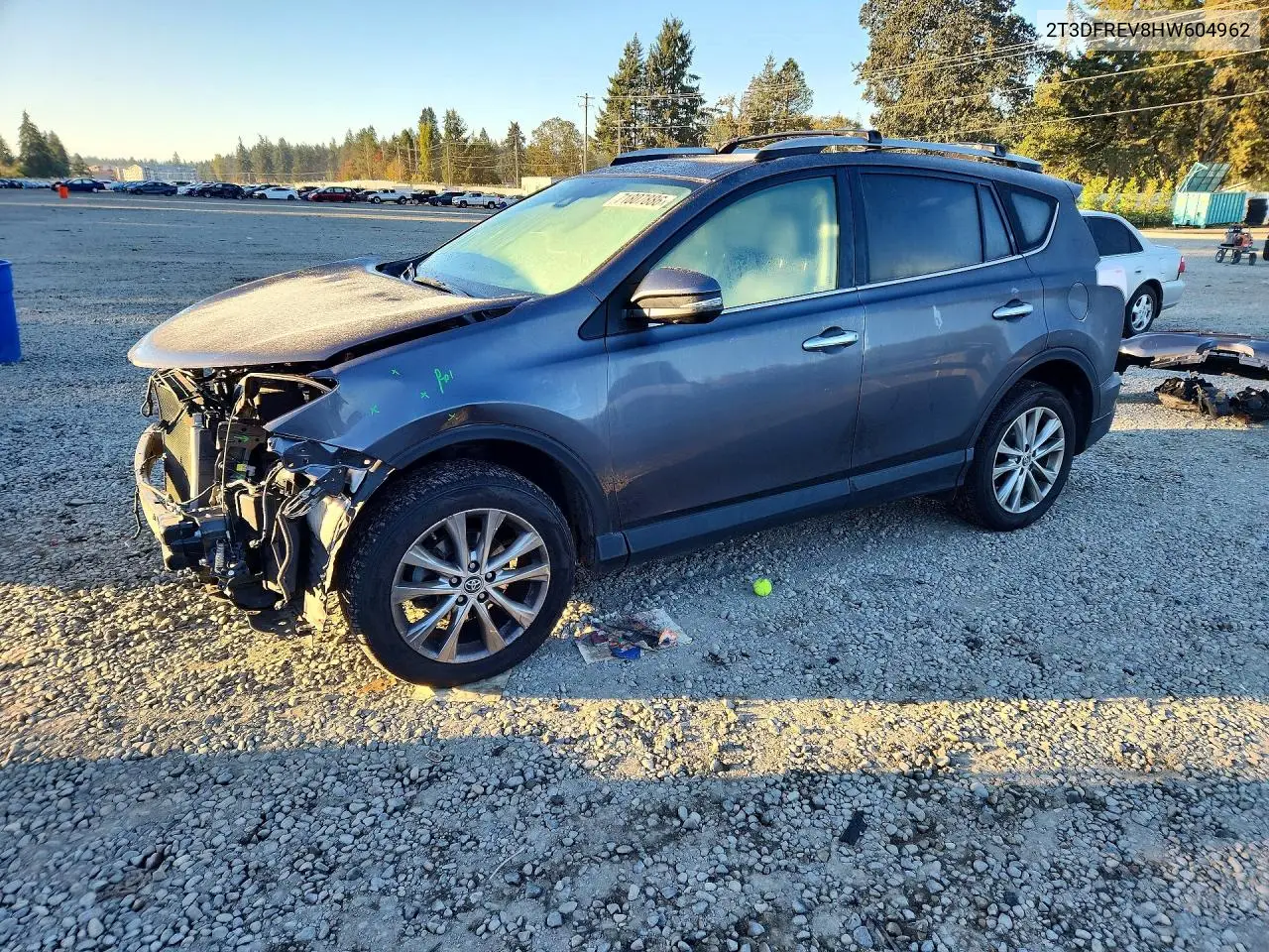 TOYOTA RAV 4 2017, VIN 2T3DFREV8HW604962