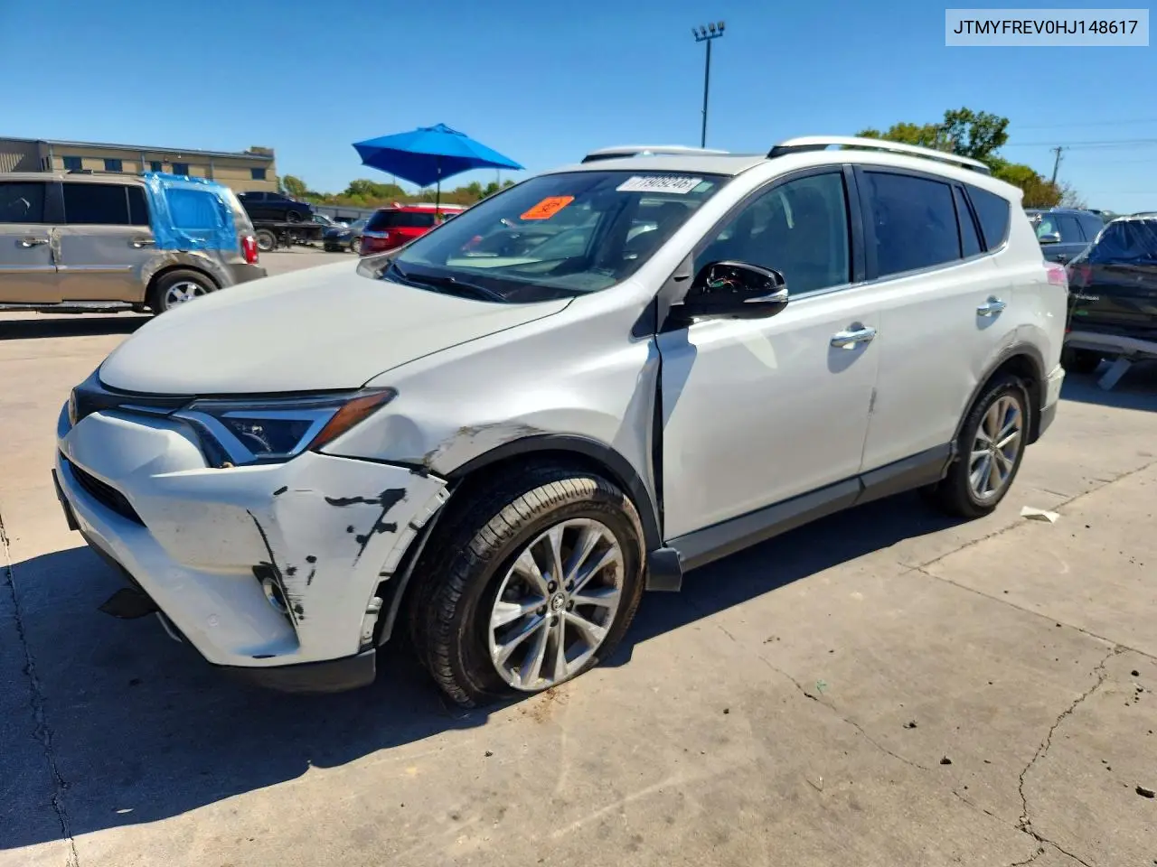 TOYOTA RAV 4 2017, VIN JTMYFREV0HJ148617