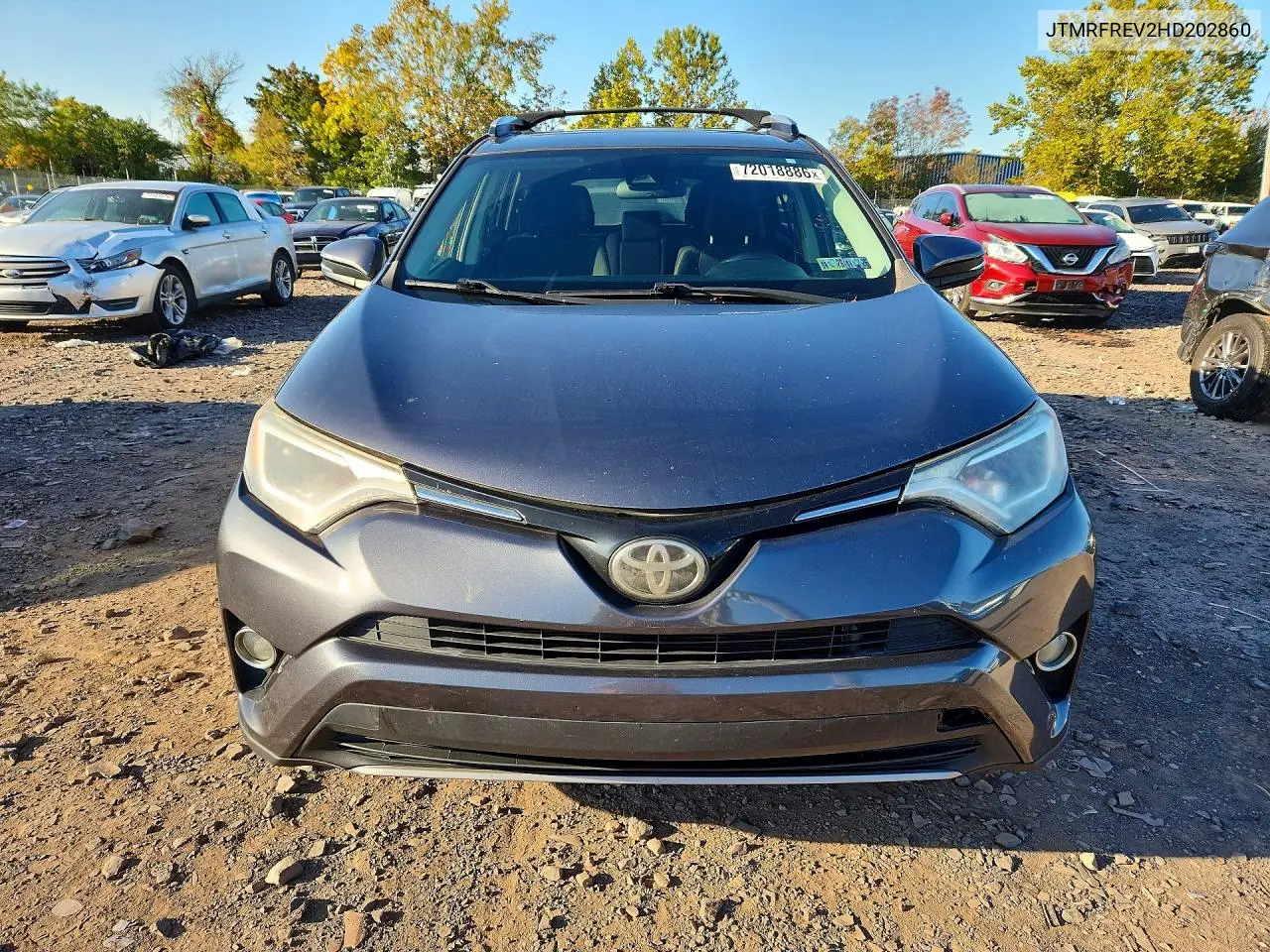 2017 TOYOTA RAV 4 VIN JTMRFREV2HD202860 — фото 5