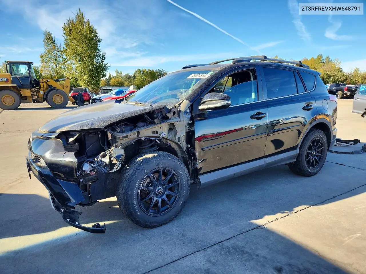 TOYOTA RAV 4 2017, VIN 2T3RFREVXHW648791