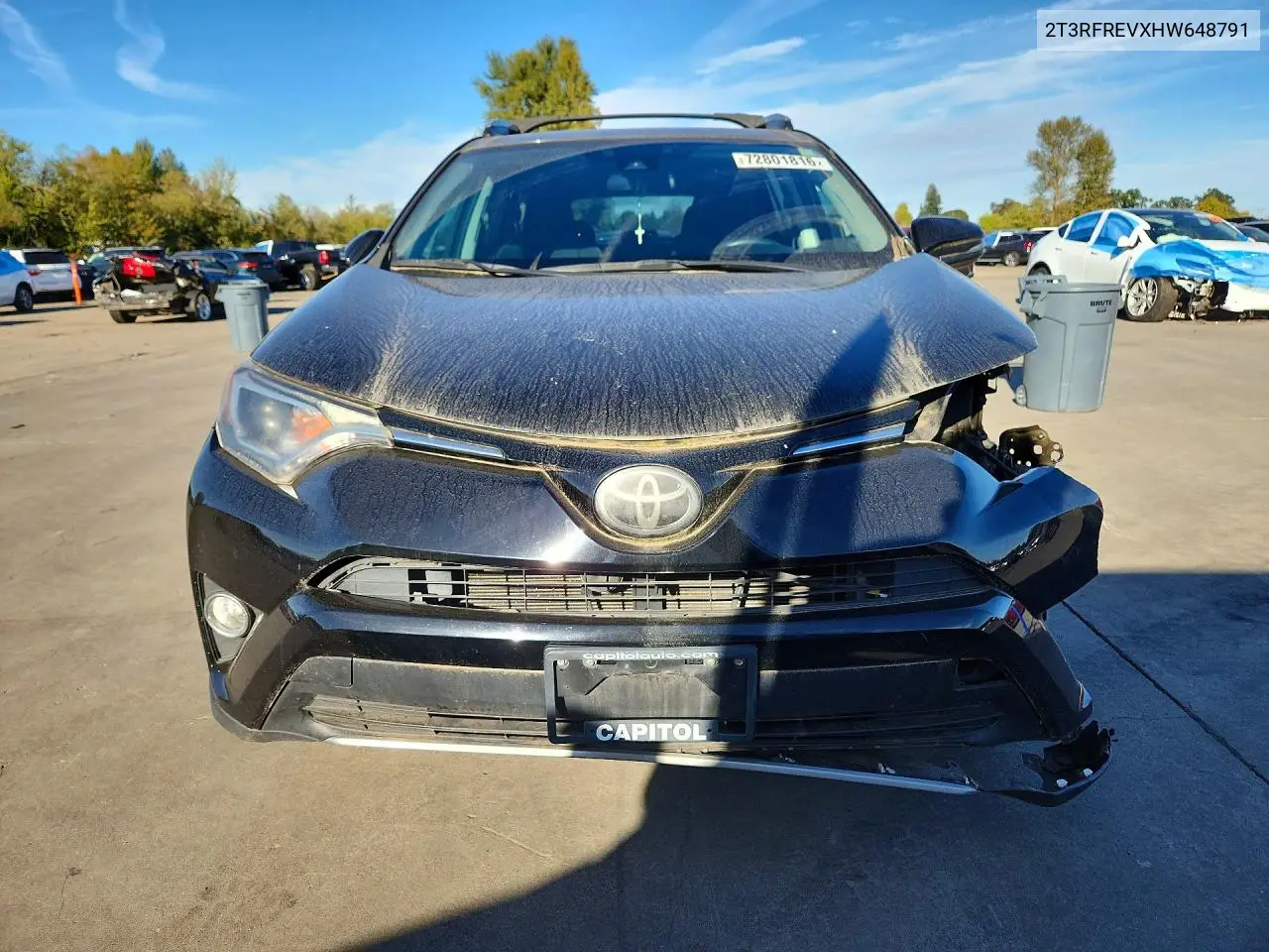 2017 TOYOTA RAV 4 VIN 2T3RFREVXHW648791 — фото 5