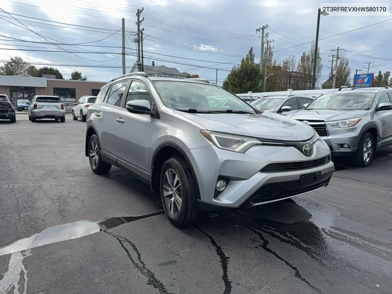 TOYOTA RAV 4 2017, VIN 2T3RFREVXHW580170