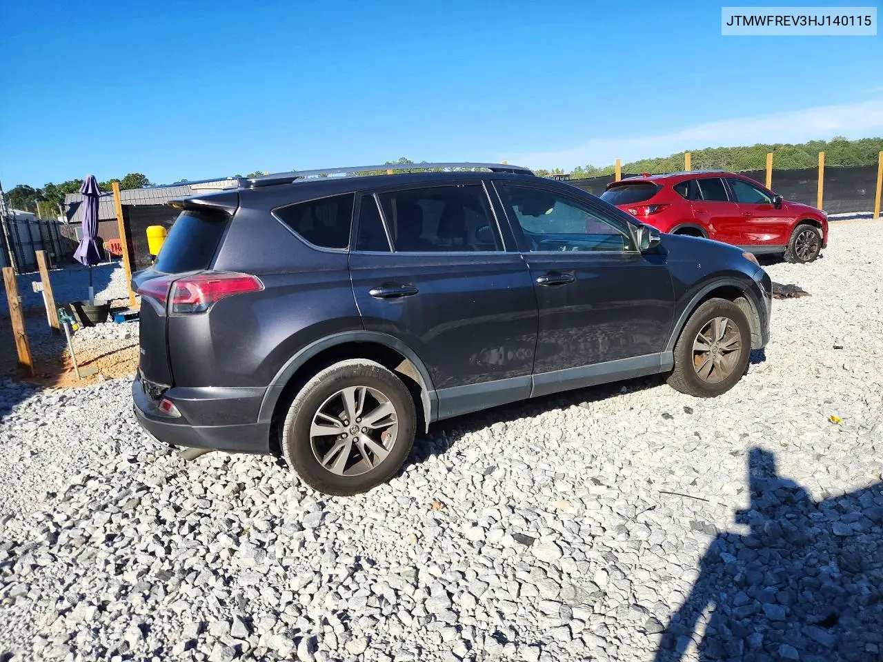 TOYOTA RAV 4 2017, VIN JTMWFREV3HJ140115