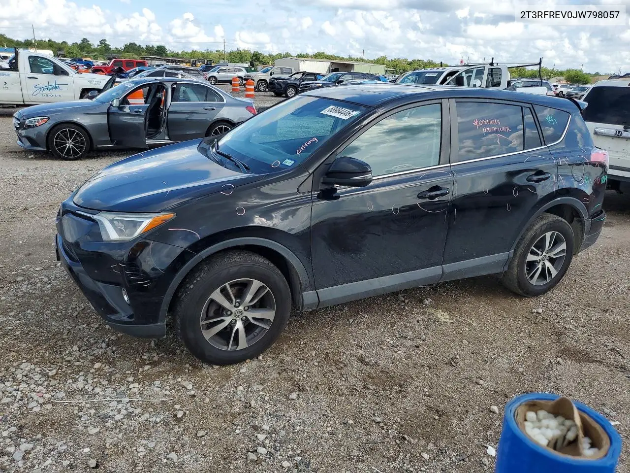 TOYOTA RAV 4 2018, VIN 2T3RFREV0JW798057