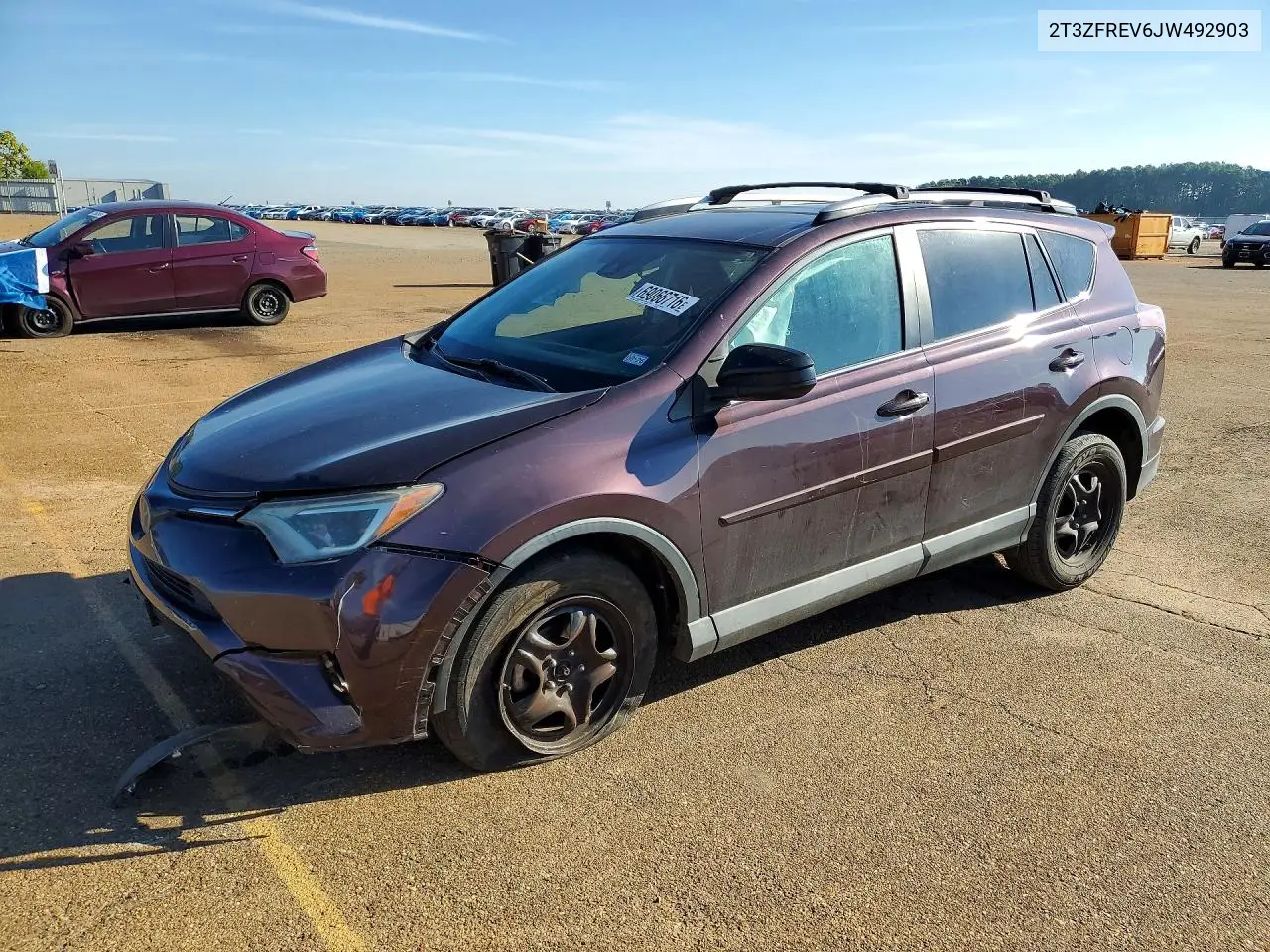 TOYOTA RAV 4 2018, VIN 2T3ZFREV6JW492903