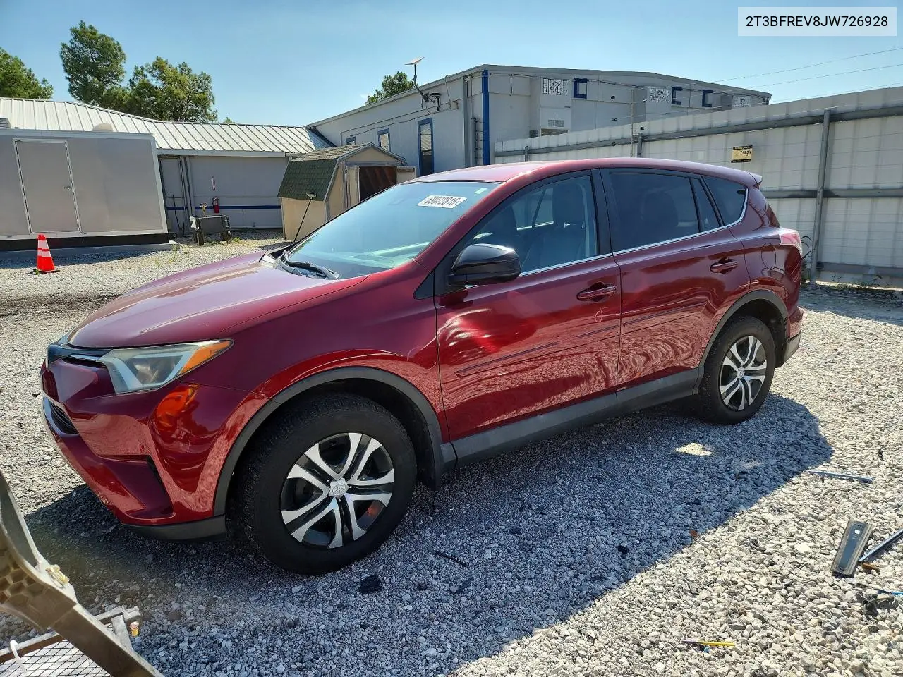 TOYOTA RAV 4 2018, VIN 2T3BFREV8JW726928