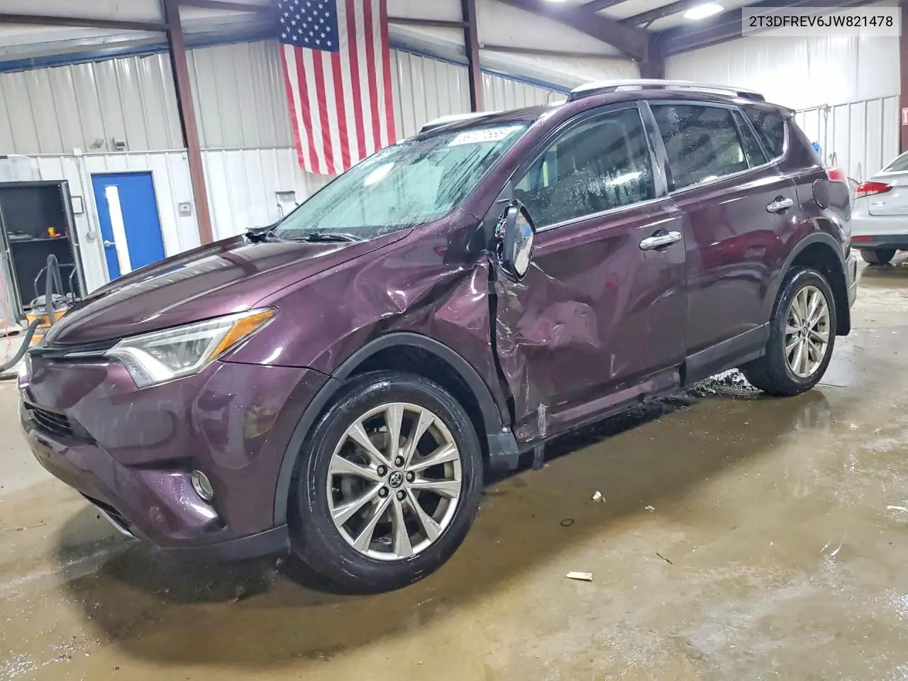 TOYOTA RAV 4 2018, VIN 2T3DFREV6JW821478