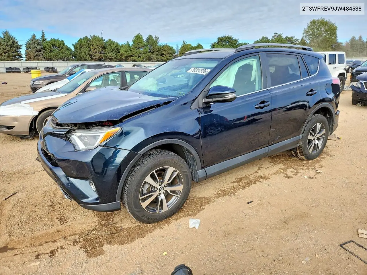TOYOTA RAV 4 2018, VIN 2T3WFREV9JW484538