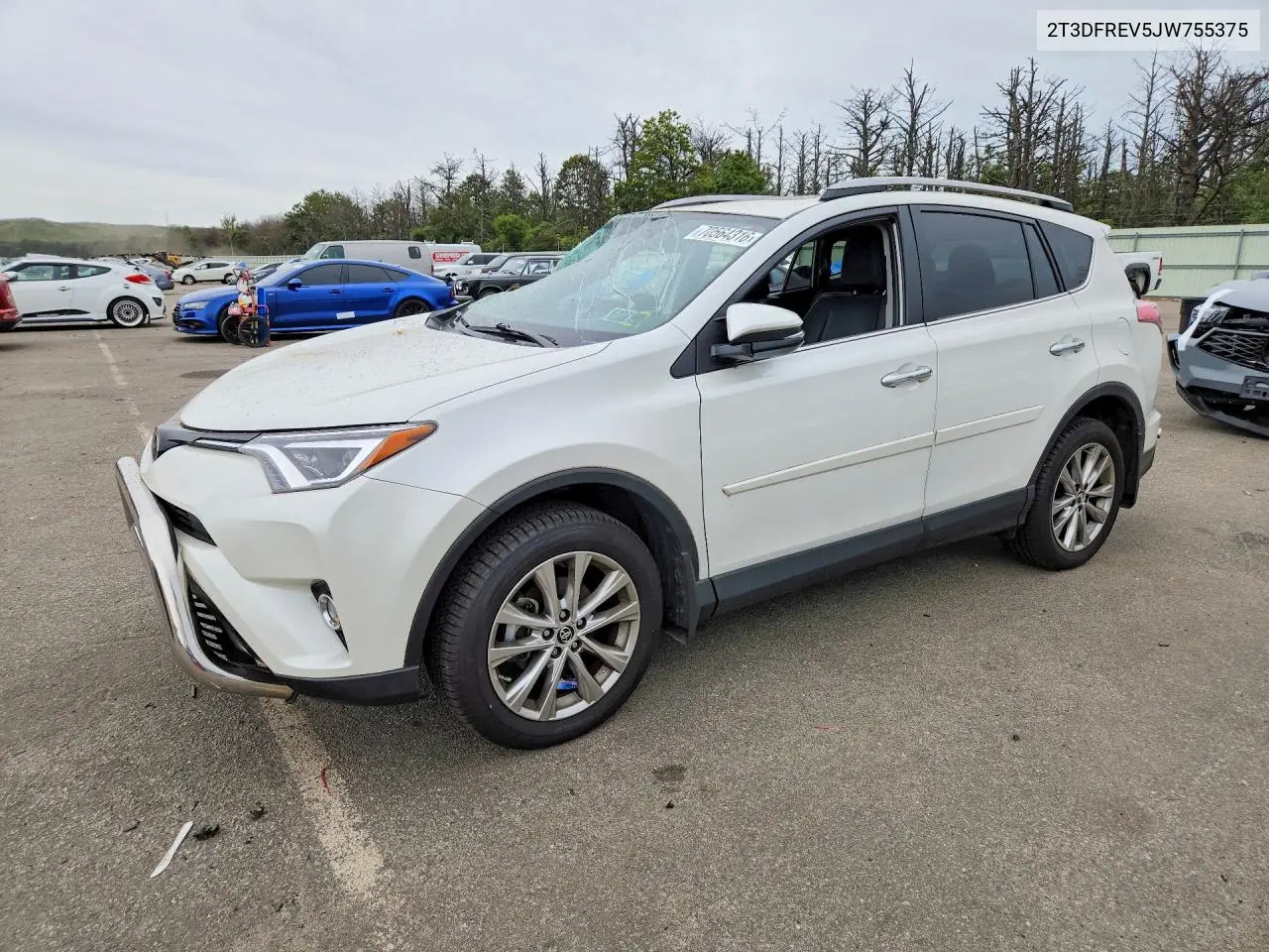 TOYOTA RAV 4 2018, VIN 2T3DFREV5JW755375