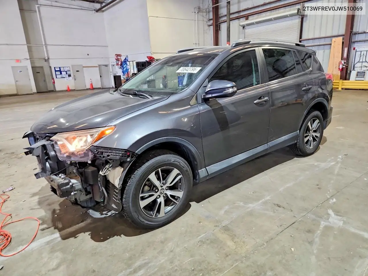TOYOTA RAV 4 2018, VIN 2T3WFREV0JW510069