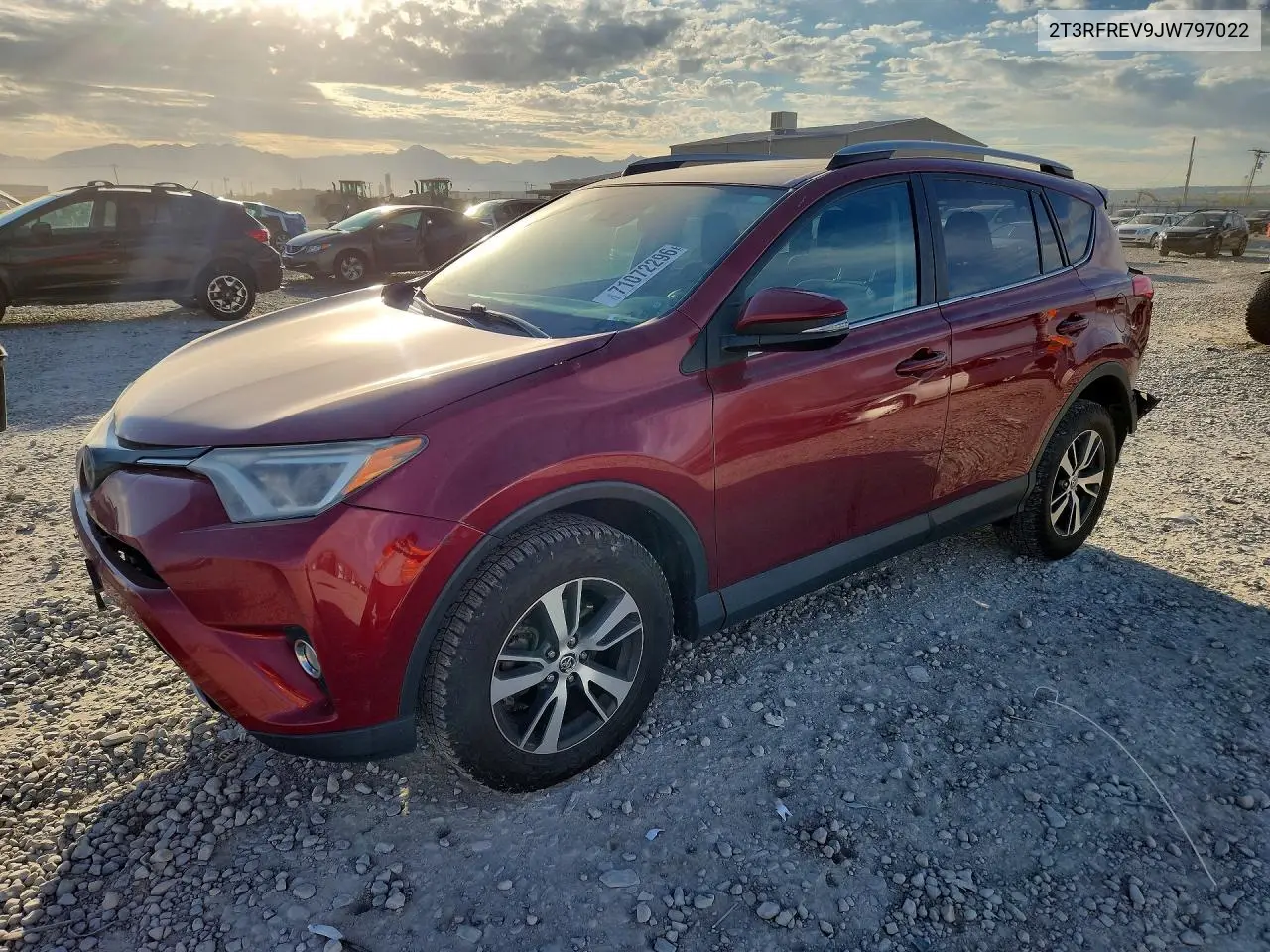 TOYOTA RAV 4 2018, VIN 2T3RFREV9JW797022