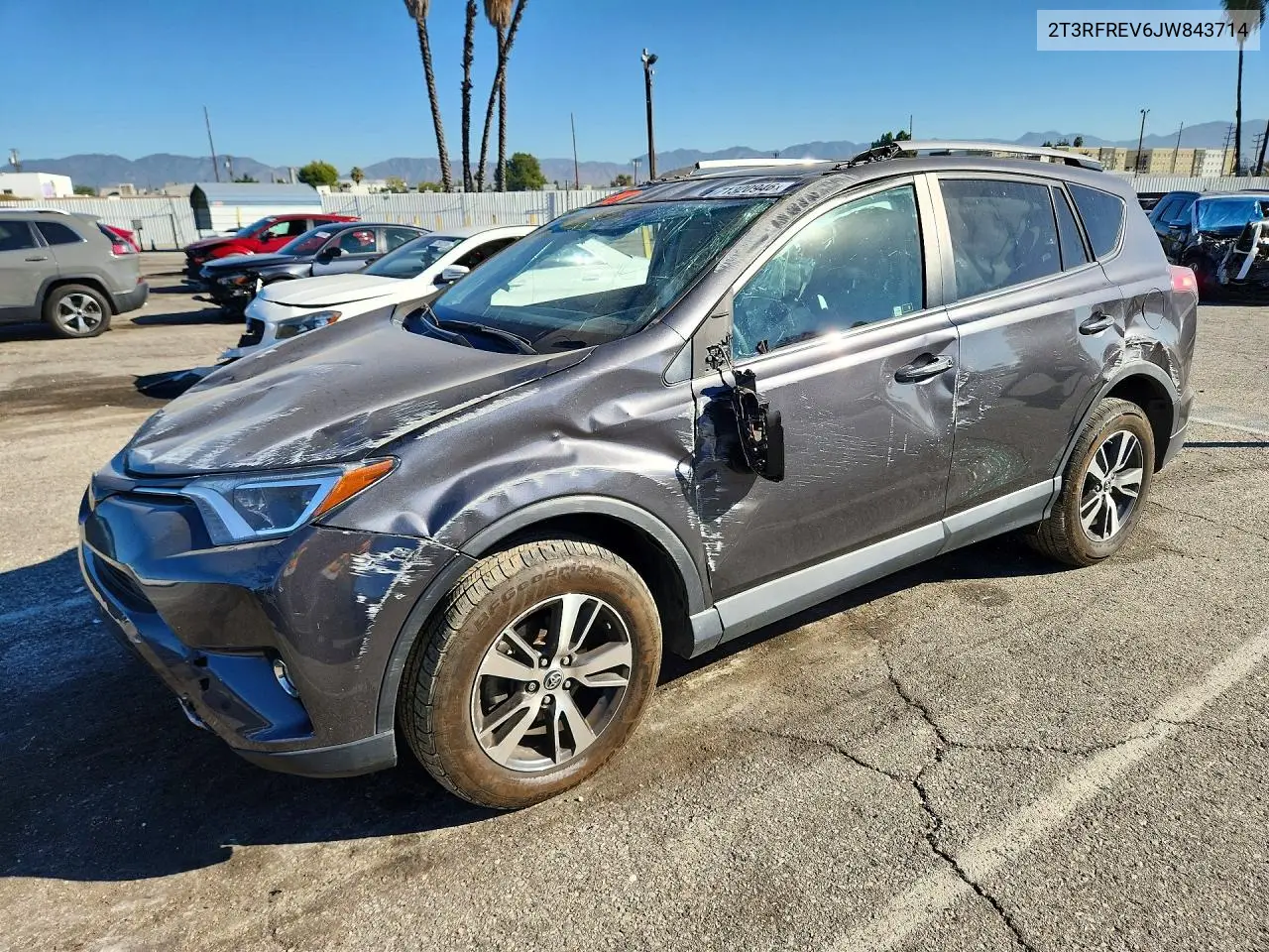 TOYOTA RAV 4 2018, VIN 2T3RFREV6JW843714